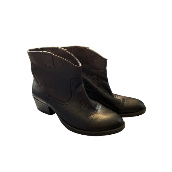 Kenneth Cole booties 8.5 M hot step cowboy black leather boots women's - Picture 7 of 10